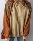 Scarlett Colorblock Drop Shoulder Sweatshirt