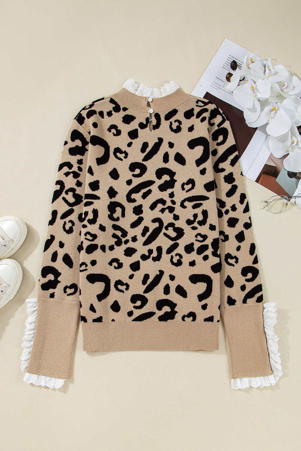 Amelia Ribbed Detail Cuffed Sweater