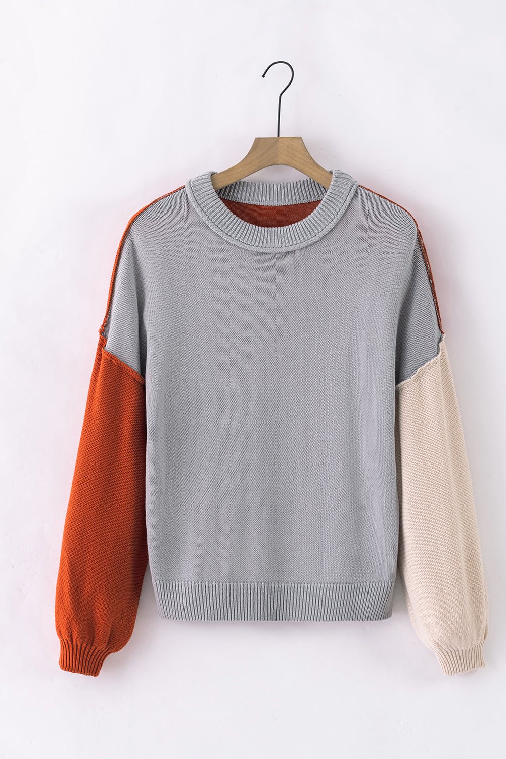 Alejandra Sleeve Ribbed Trim Sweater
