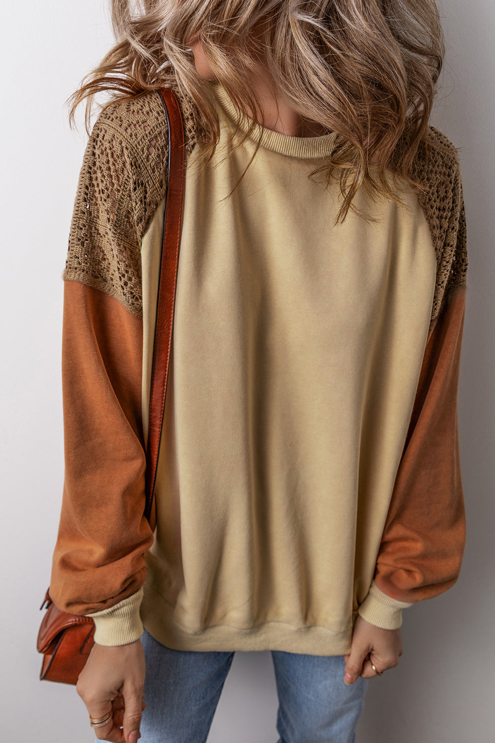 Scarlett Colorblock Drop Shoulder Sweatshirt