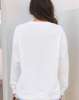 Saratris Drop Shoulder Oversized Sweatshirt