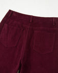 Solid Corduroy High Waist Wide Leg Pants