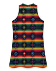 Baha Ranch Colores de Mexico Southwest Serape Sleeveless Mini Dress