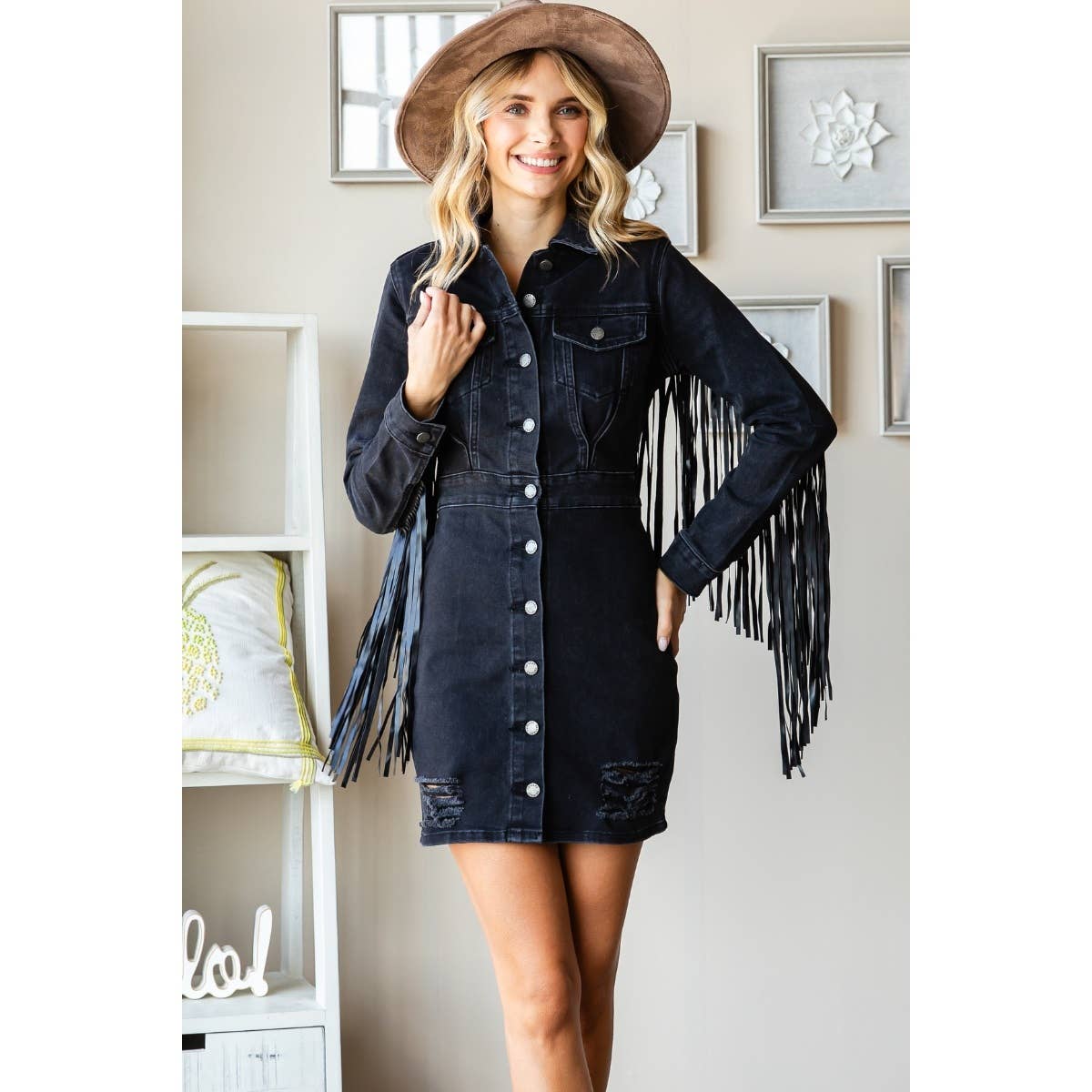 Fringe Western Mini Dress