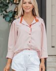 Maren Frilled Collar Down Shirt