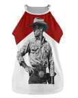Baha Ranch Black White Cowboy Vintage Tank Top