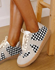 Avery Up Flat Leatherette Shoes