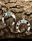 Alayah Crescent Shaped Dangle Earrings
