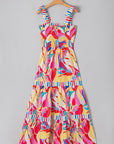 Milan Striped Trim Maxi Sundress
