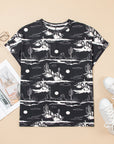 Western Desert Short Sleeve Knit Top