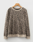 Lottie Ribbed Trim Print Long Sleeve Top