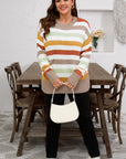 Wrenleigh Colorblock Drop Shoulder PLUS Sweater