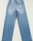 Dream Slit Leg Straight Jeans