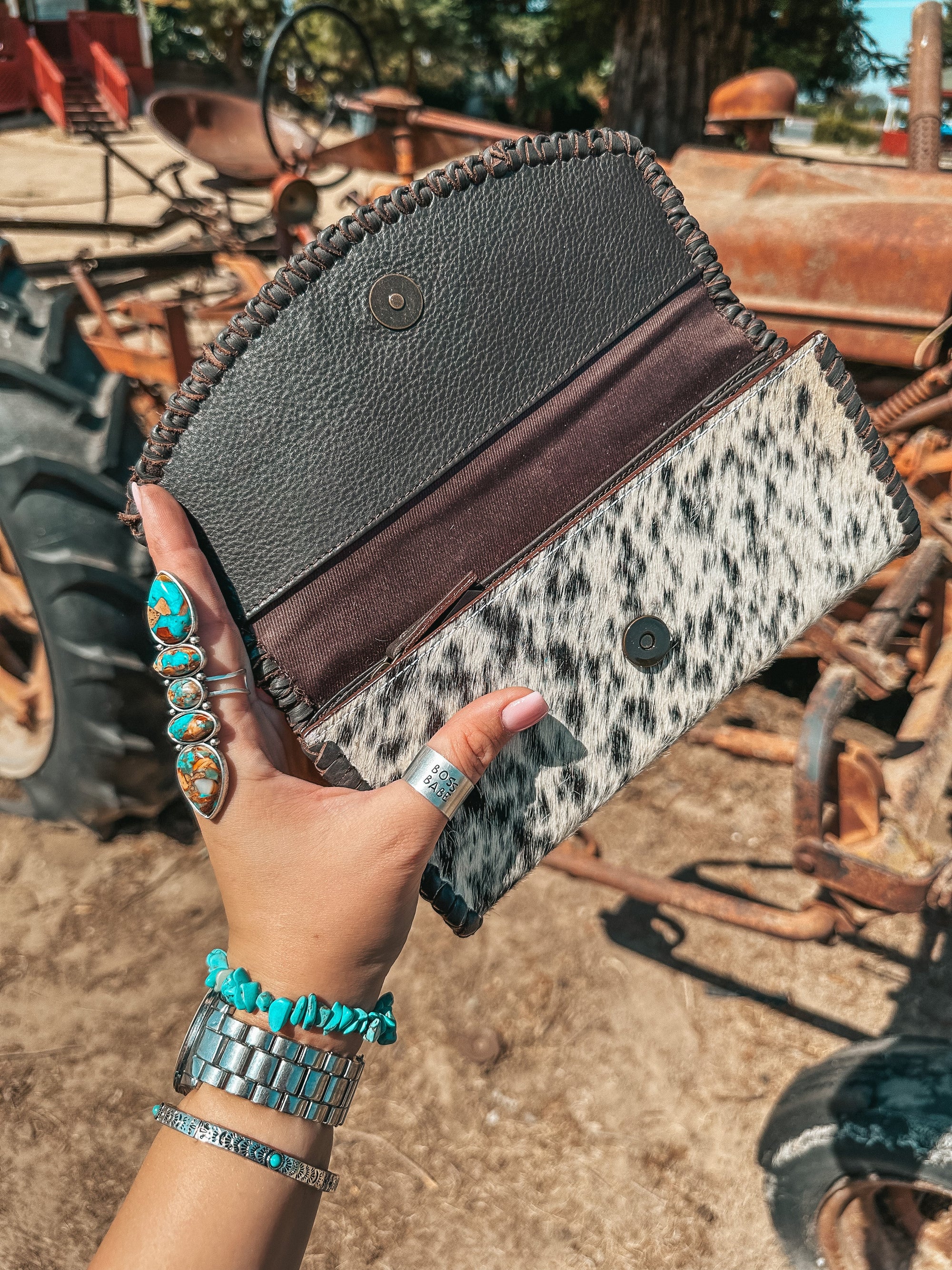 The Elva (Brown Leather) Wallet a Haute Southern Hyde by Beth Marie Exclusive