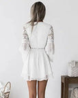 Black Lace Crochet Dress