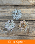 Teardrop Flower Rhinestone Rosette