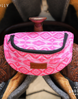 Compact Clip On Saddle Bag With Zipper Closure