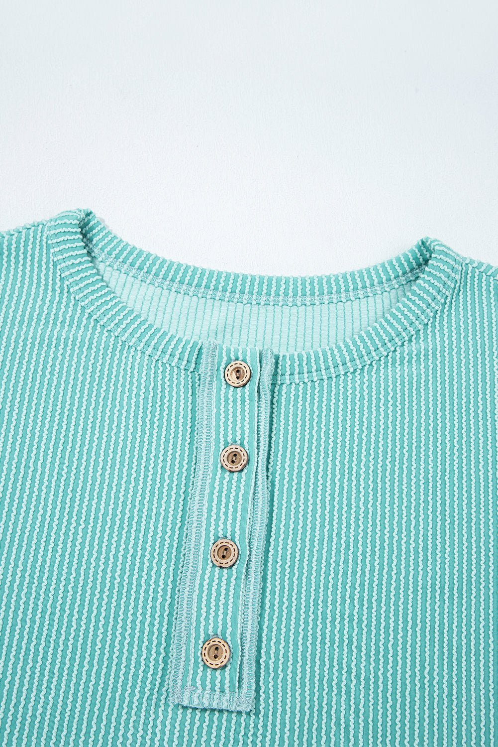 Aria Knit Colorblock Henley Top