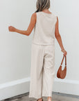 Ember apricot Tank Top Set
