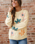 Floral Mineral Wash French Terry Sweatshirt