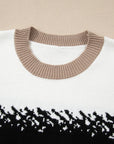 Sophia Pattern Drop Shoulder Sweater