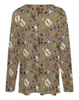 Baha Ranch Western Print Long Sleeve Top