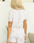 Nevaeh Floral Lettuce Trim Tee