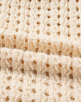 Hollowed Knit Zip Up Sweater Cardigan