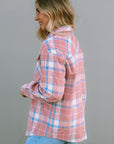 Plaid Flannel Flap Pocket Shacket
