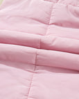 Solid Flutter Sleeve Snap Button Puffer Vest
