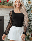 Paulina Ribbed Square Slim Top