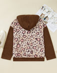 Scarlett Print Knit Patchwork Hoodie