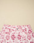 Floral Denim High Waist Pants