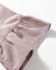 Ainsley Slit Ruffled Loose Blouse