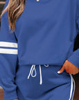 Varsity Stripe Pullover and Mini Skirt Set