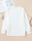 GAME DAY Tinsel Drop Shoulder Sweatshirt