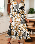 Zaylee Sleeve Ruffle Hem Dress