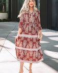 Katie Trim Tiered Maxi Dress