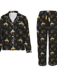 Baha Ranch All Cowboy Western Satin Long Pajamas
