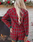 Lananina 2pcs Pajama Set Long Sleeve Top