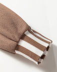 Tilly Striped Patchwork Drawstring Hoodie
