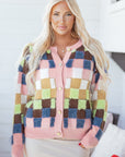 Kiara Pattern Front Cardigan Sweater