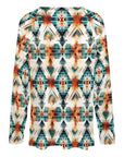 Baha Ranch Western Aztec Long Sleeve Top