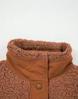 Solid Fleece Snap Button Side Tie Vest