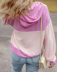 Johanna Patch Drawstring Hooded Top