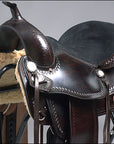 HILASON Western Horse Saddle American Leather Treeless Trail Pleasure | Barrel for Horses