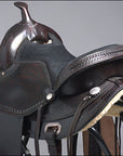 HILASON Western Horse Saddle American Leather Treeless Trail Pleasure | Barrel for Horses