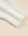Lumikara accent Hooded Popcorn Sweater