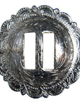 1.25 Inch HILASON Western Screw Back Concho Bright Silver Sadlde Saddle & Tack
