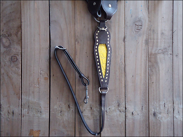 HILASON Western Genuine American Leather Horse Headstall &amp; Breast Collar Set